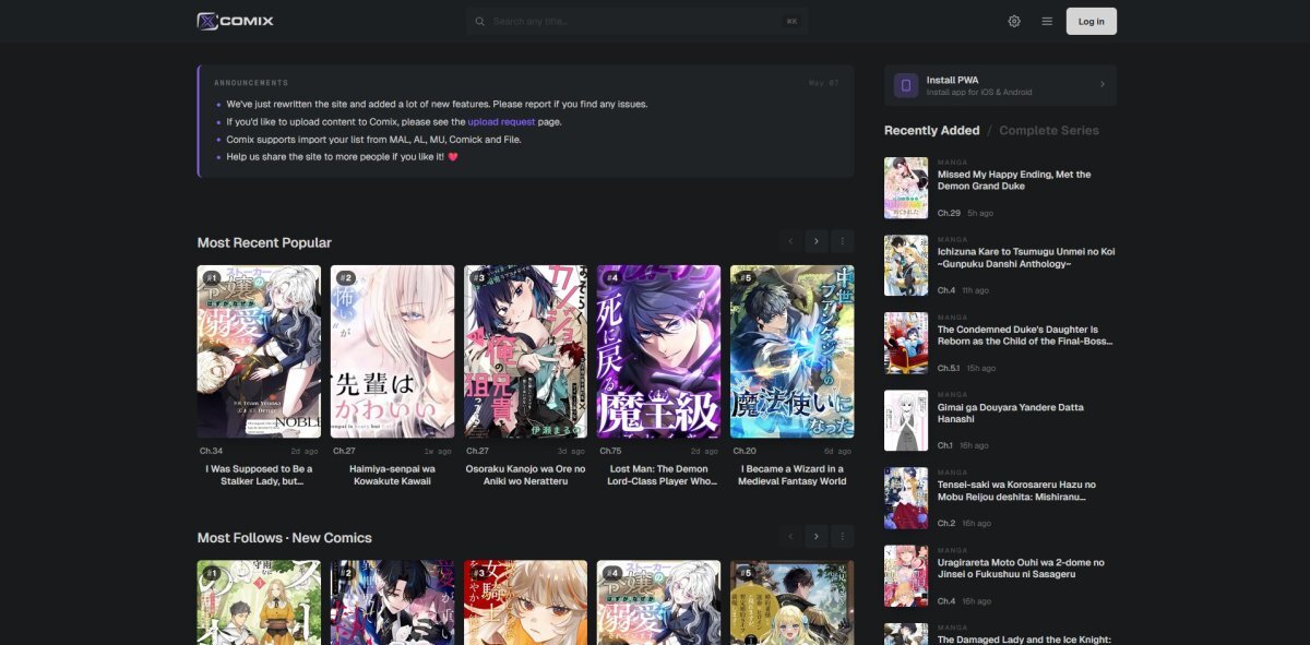 Website screen preview
