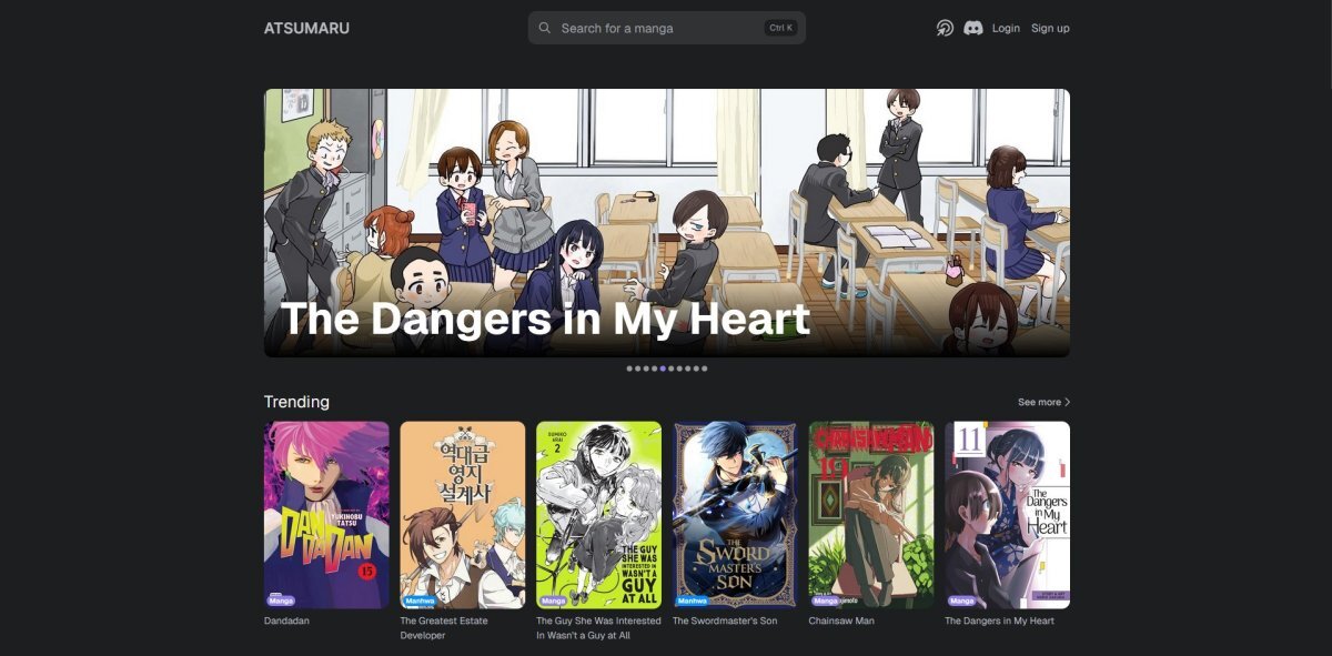 Website screen preview