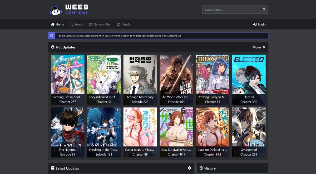 Website screen preview