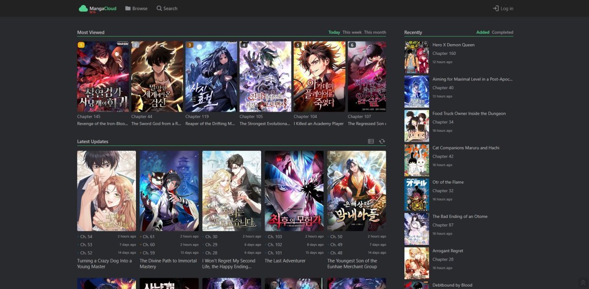 Website screen preview